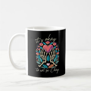 Mug Ça Ne Va Pas - Squelette Mains Avec Coeur