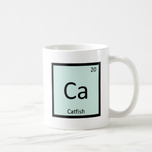 Mug Ca - Poisson-chat Chimie Tableau périodique Symbol