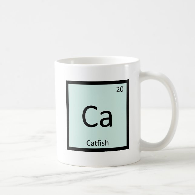 Mug Ca - Poisson-chat Chimie Tableau périodique Symbol (Droite)