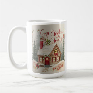 Mug Cabane de Noël Cosy – Tasse de Fêtes de Noël à