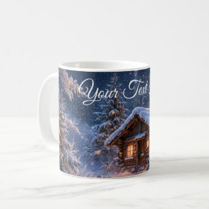 Mug Cabane magique dans les bois pour une nuit d'hiver