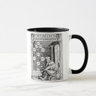 Mug Cabbalist juif tenant un sephiroth, copie d'un I