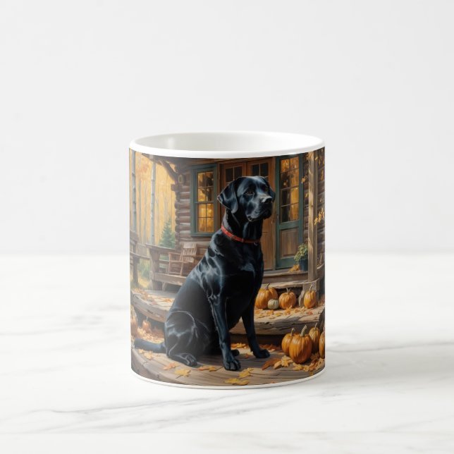Mug Cabine du journal de l'extracteur Black Labrador A (Centre)