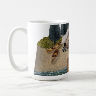 Mug Cabine en bord de plage avec ponton