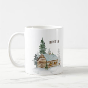 Mug Cabine forestier de Woodland avec cerf personnalis