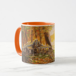 Mug Cabine isolée au lever du soleil