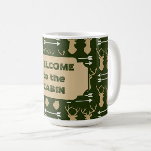 Mug Cabine Motif Deer Antler Arrow