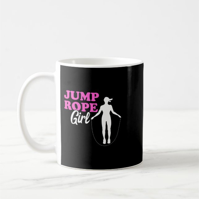 Mug Câble de saut Câble de fille Saut Femme Saut Câble (Gauche)