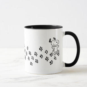 Mug cacahuètes Chemin de l'Empreinte de patte Snoopy