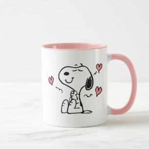 Mug cacahuètes   Coeurs de snoopy