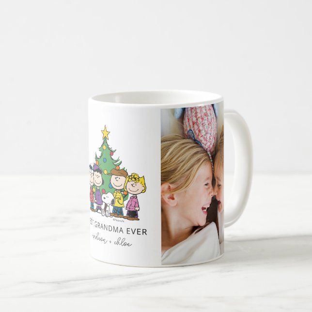 Mug cacahuètes de Noël | Meilleure photo de grand-mère (Devant droit)