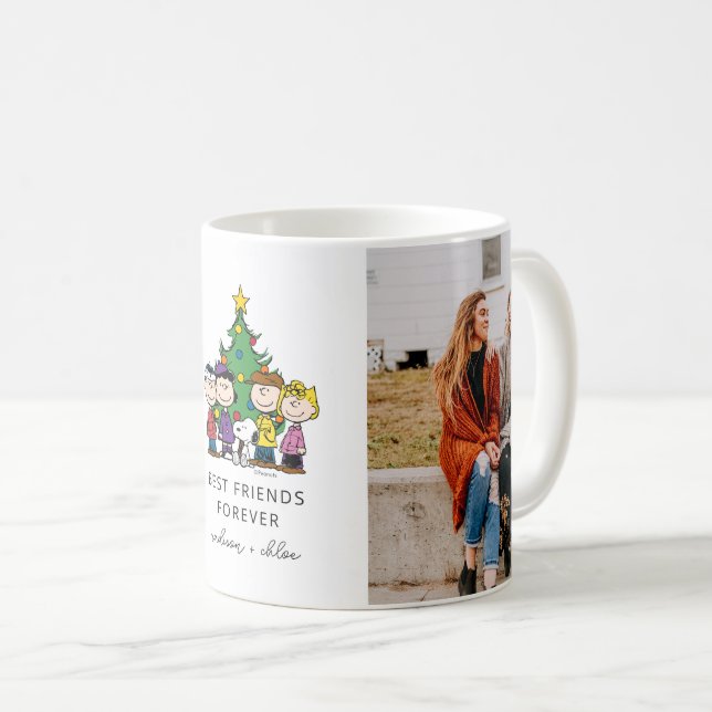 Mug cacahuètes de Noël | Meilleures photos d'amis (Devant droit)