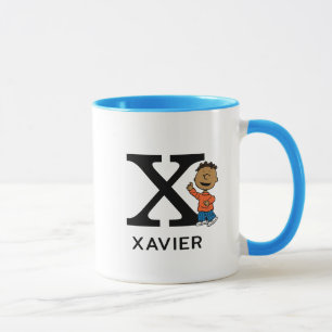 Mug cacahuètes   Franklin Name & Monogram X