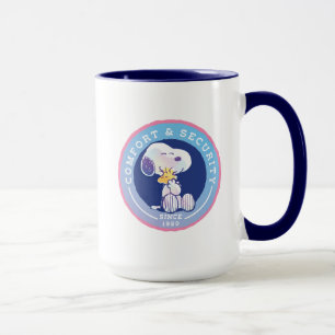 Mug cacahuètes   Insigne de confort et de sécurité ble
