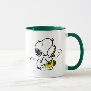 Mug cacahuètes   Lecteur Snoopy Saxophone