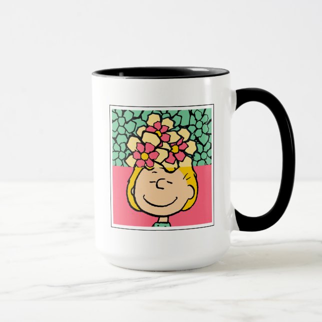 Mug cacahuètes | Moitié et demi-fleurs Sally (Droite)