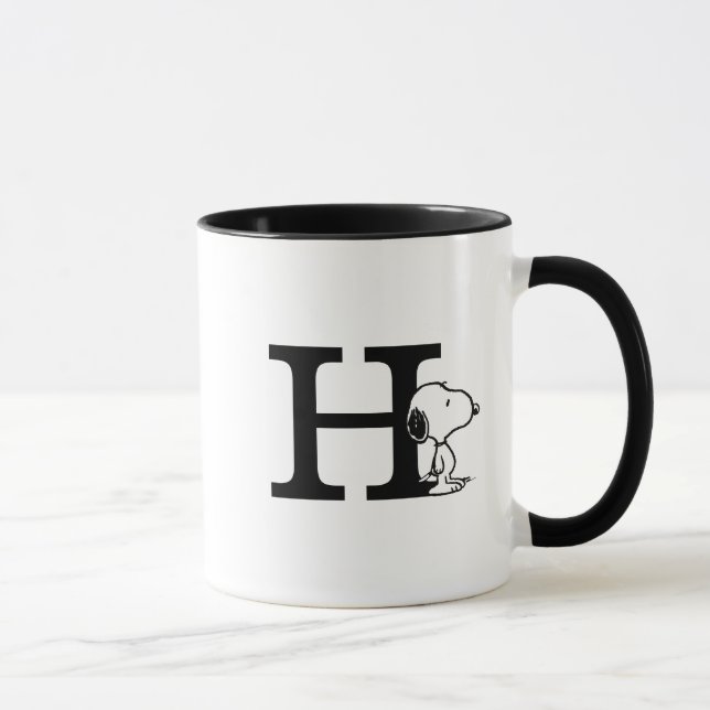 Mug cacahuètes | Monogramme H (Droite)