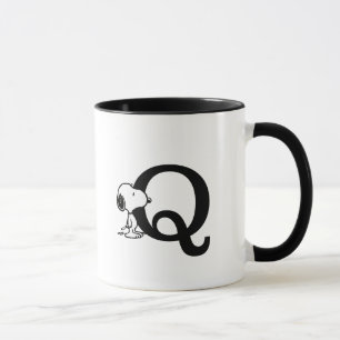 Mug cacahuètes Monogramme Snoopy Q