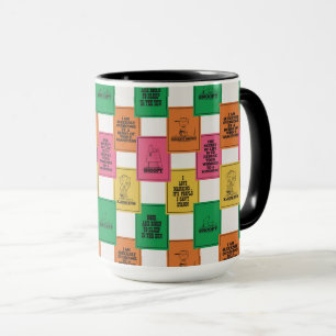 Mug cacahuètes Motif Colorblock amusant
