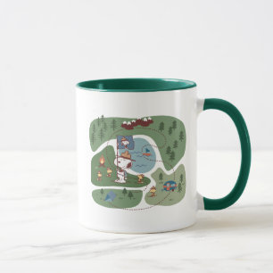Mug cacahuètes   Niché dans le camping des montagnes