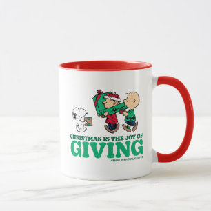 Mug cacahuètes Noël est la joie de donner