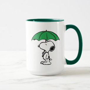 Mug cacahuètes Parapluie vert Snoopy