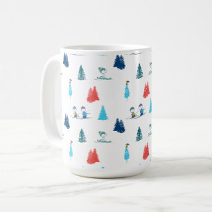 Mug cacahuètes Ski d'hiver Motif des pistes