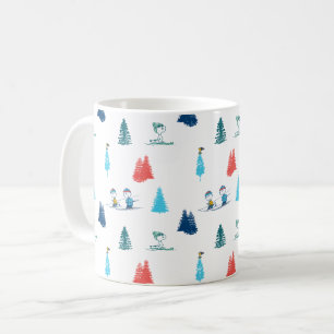 Mug cacahuètes   Ski d'hiver Motif des pistes