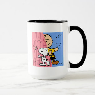 Mug cacahuètes   Snoopy & Charlie Danse Brown mi-mi-mi