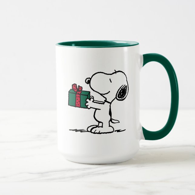 Mug cacahuètes | Snoopy Christmas Gift Giver (Droite)