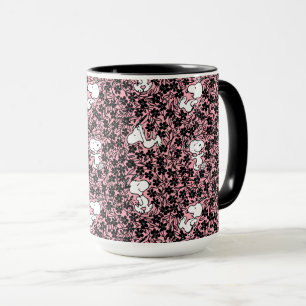 Mug cacahuètes   Snoopy Flower Vine Motif