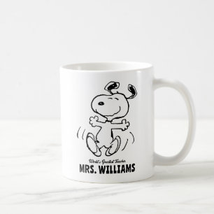 Mug cacahuètes   Snoopy Grand Enseignant Personnalisé