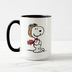 Mug cacahuètes Snoopy L'As Volant