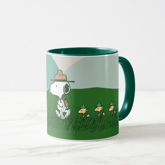 Mug cacahuètes | Snoopy Leader du Pack (Devant droit)
