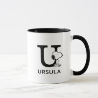 cacahuètes | Snoopy Nom & Monogram U