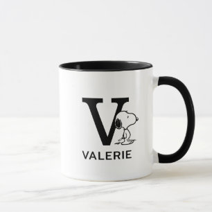 Mug cacahuètes   Snoopy Nom & Monogram V