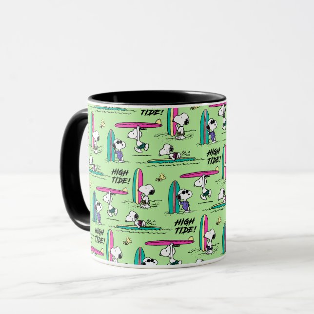 Mug cacahuètes | Snoopy Ocean High Tide Motif (Devant gauche)