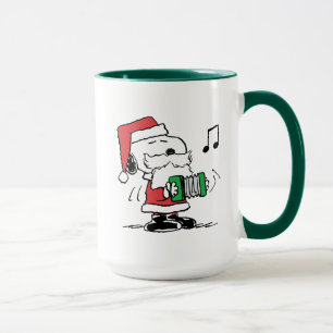 Mug cacahuètes Snoopy Santa Claus Accordian