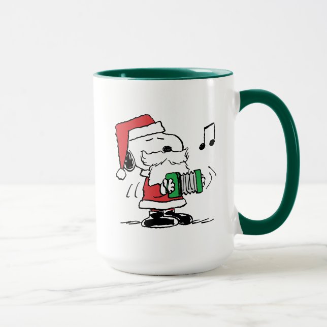 Mug cacahuètes | Snoopy Santa Claus Accordian (Droite)