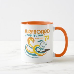 Mug cacahuètes Snoopy Surboard Longboard Competition