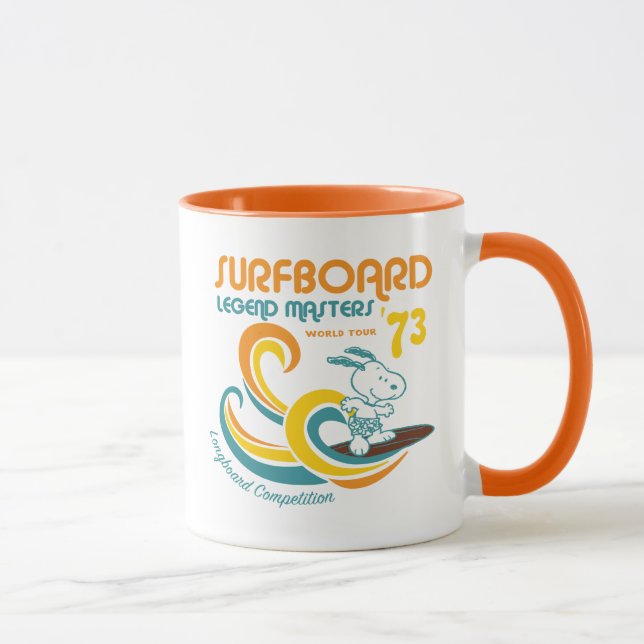 Mug cacahuètes | Snoopy Surboard Longboard Competition (Droite)