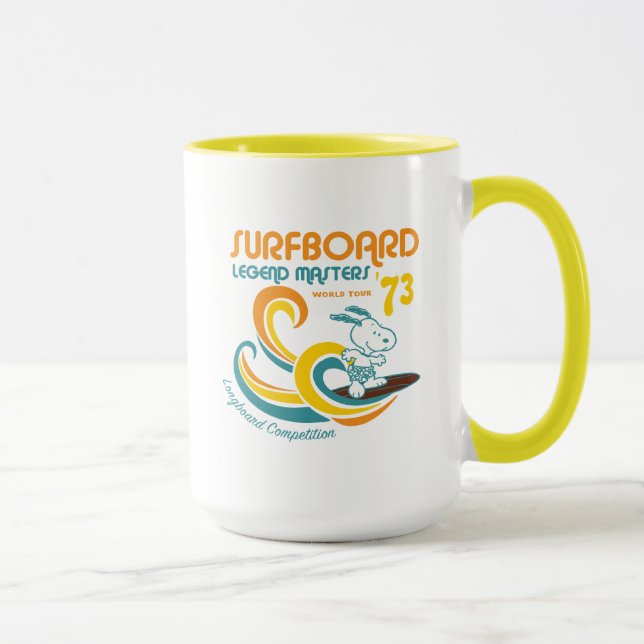Mug cacahuètes | Snoopy Surboard Longboard Competition (Droite)