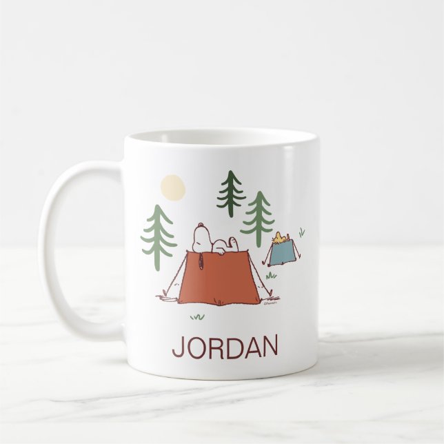 Mug cacahuètes | Snoopy & Woodstock | Ajouter Votre No (Gauche)
