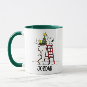 Mug cacahuètes   Snoopy & Woodstock Arbre de Noël