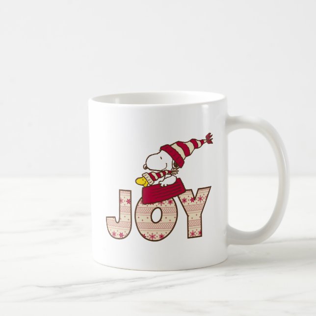 Mug cacahuètes | Snoopy & Woodstock Joy Sled Ride (Droite)