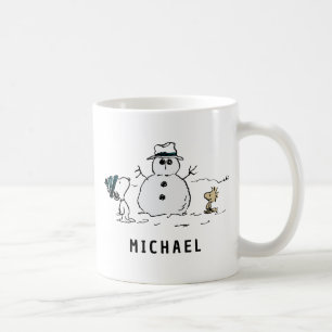 Mug cacahuètes Snoopy & Woodstock Snowman Ajouter