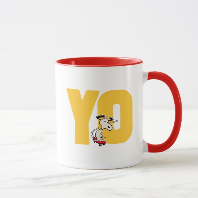 Mug cacahuètes | Snoopy YO Skateboard (Droite)