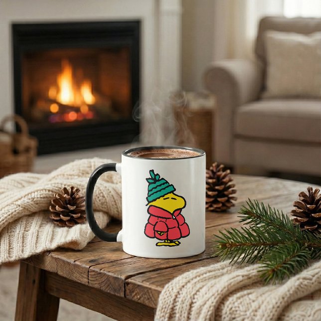 Mug cacahuètes | Veste d'hiver de Woodstock Puffy (Créateur téléchargé)