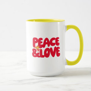 Mug cacahuètes Woodstock Peace & Love