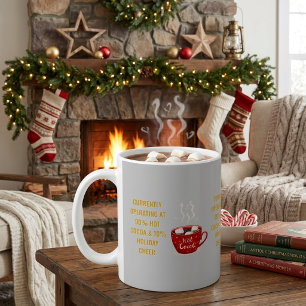 Mug Cacao chaud drôle et fête de Noël festive de Noël